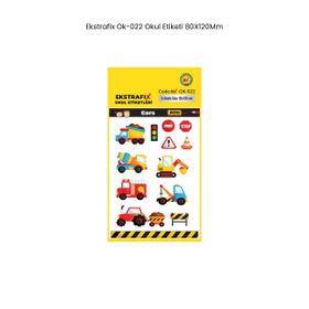 Ekstrafix OK-022 80x120 mm Okul Etiketi