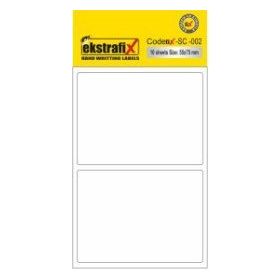 Ekstrafix SC-002 Beyaz B Ofis 55x75 mm 10'lu Etiket