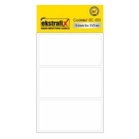 Ekstrafix SC-003 Beyaz B Ofis 37x75 mm 10'lu Etiket