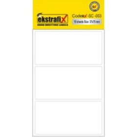 Ekstrafix SC-003 Beyaz B Ofis 37x75 mm 10'lu Etiket