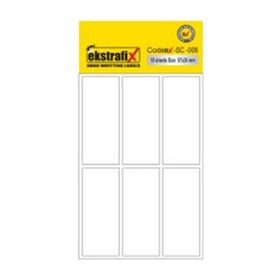 Ekstrafix SC-006 B 57x24 mm 10'lu Ofis Etiketi