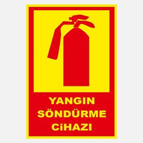 Ekstrafix YF069 12x25 cm Fosforlu Yangın Söndürme Cihazı