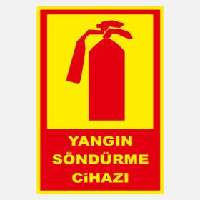 Ekstrafix YF069 12x25 cm Fosforlu Yangın Söndürme Cihazı