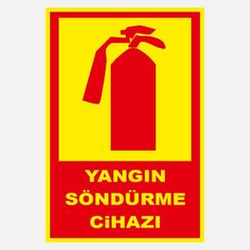 Ekstrafix YF069 12x25 cm Fosforlu Yangın Söndürme Cihazı