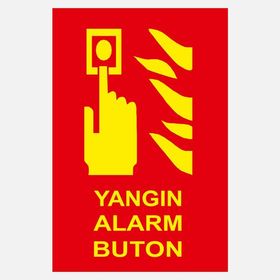 Ekstrafix YF070 12x25 cm Fosforlu Yangın Alarm Butonu