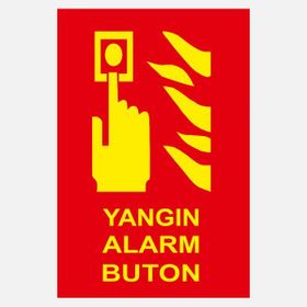 Ekstrafix YF070 12x25 cm Fosforlu Yangın Alarm Butonu
