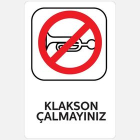 Ekstrafix YUL-429 25x35 cm Klakson Çalmayınız