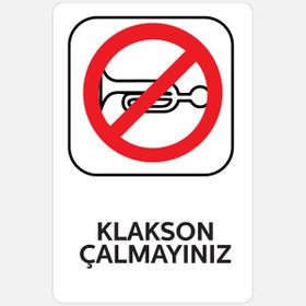 Ekstrafix YUL-429 25x35 cm Klakson Çalmayınız