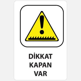 Ekstrafix YUL-434 25x35 cm Dikkat Kapan Var
