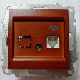 El-Bi RJ-11 CAT-3 Zena Kiraz Nümeris Telefon Prizi