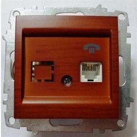 El-Bi RJ-11 CAT-3 Zena Kiraz Nümeris Telefon Prizi
