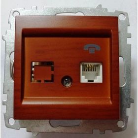 El-Bi RJ-11 CAT-3 Zena Kiraz Nümeris Telefon Prizi