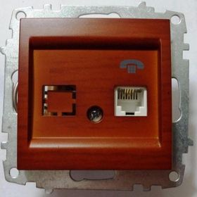 El-Bi RJ-11 CAT-3 Zena Kiraz Nümeris Telefon Prizi