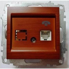 El-Bi RJ-11 CAT-3 Zena Kiraz Nümeris Telefon Prizi