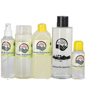 El Ruha Özel Baskılı Cam Şişe 500 ml Limon Kolonyası