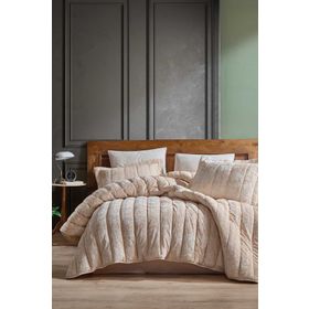 Elart Comfort Velvet 6 Parça 230x220 cm Cappuccino Uyku Seti