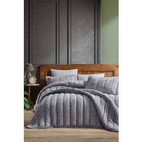 Elart Velvet Comfort Gümüş 230x220 cm 6 Parça Uyku Set
