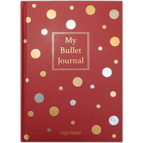 Ela's Paper Confetti Kırmızı Sert Kapak Düz Çizgisiz Ajanda Defter