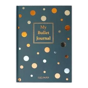 Ela's Paper Confetti Mavi Sert Kapak Noktalı Defter