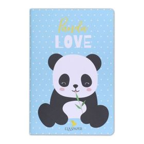 Ela's Paper Panda Love Mavi Defter