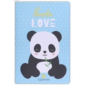 Ela's Paper Panda Love Mavi Defter