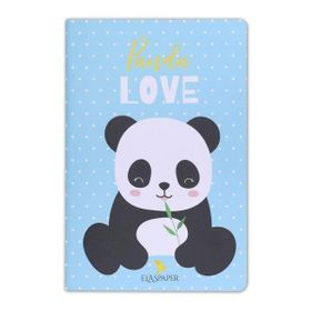 Ela's Paper Panda Love Mavi Defter
