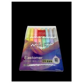 Elastomer 6'lı Paket Pastel Renkler Fosforlu Kalem