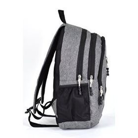 Elatae 5057 Gri Unisex Ortopedik Çok Gözlü Günlük Seyahat Okul Sırt Çantası