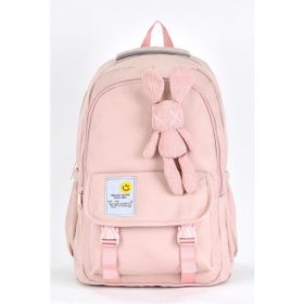 Elatae 51668 Pembe Unisex Ortopedik Çok Gözlü Günlük Seyahat Okul Sırt Çantası