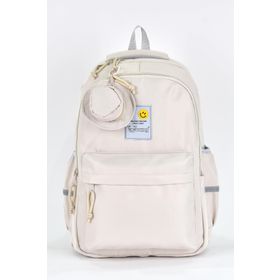 Elatae 51671 Bej Unisex Ortopedik Çok Gözlü Günlük Seyahat Okul Sırt Çantası