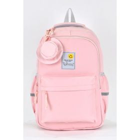 Elatae 51671 Pembe Unisex Ortopedik Çok Gözlü Günlük Seyahat Okul Sırt Çantası