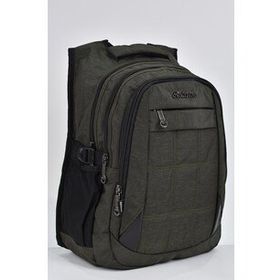 Elatae Haki 2227 Unisex Ortopedik Çok Gözlü Günlük Seyahat Okul Sırt Çantası