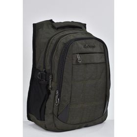 Elatae Haki 2227 Unisex Ortopedik Çok Gözlü Günlük Seyahat Okul Sırt Çantası