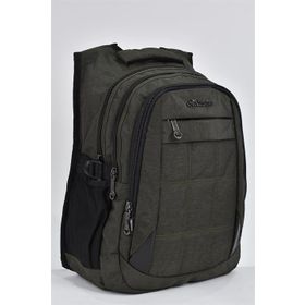 Elatae Haki 2227 Unisex Ortopedik Çok Gözlü Günlük Seyahat Okul Sırt Çantası