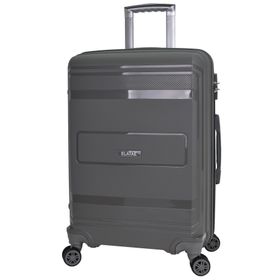 Elatae V305 Premium Polipropilen Buyuk Boy Kırılmaz Antrasit Valiz
