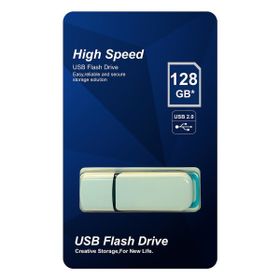 Elba 128 GB Beyaz-Mavi 2.0 Plastik USB Flash Bellek