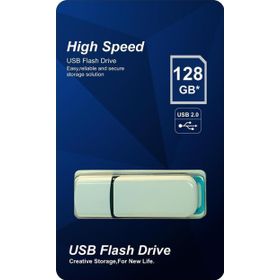 Elba 128 GB Beyaz-Mavi 2.0 Plastik USB Flash Bellek