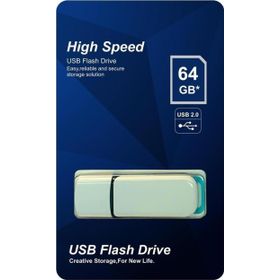 Elba 64 Gb Plastik Beyaz-Mavi 2.0 Usb Flash Bellek