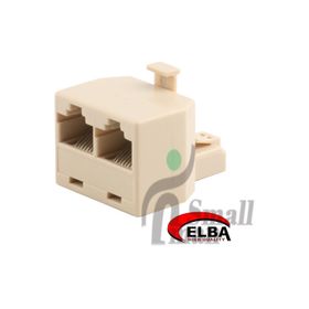 ELBA 8P8C JACK- 2X8P8C JACK 2Lİ RJ45 ÇOKLA JK8464