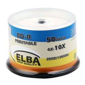 Elba BD-R 10X 25GB 50'li Cake Box Prıntable Blu-Ray
