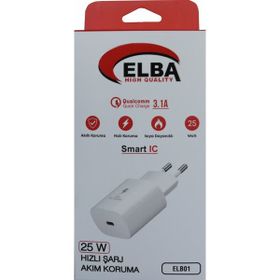 Elba ELB01-25WPD 25W Beyaz Usb-C Şarj Kafası