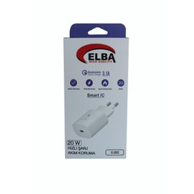 Elba ELB02-20WPD 20W Beyaz USB-C Şarj Kafası