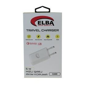 Elba ELB08 5W 1.2A Hızlı Şarj Akıllı Koruma USB Ev Şarj Kafası