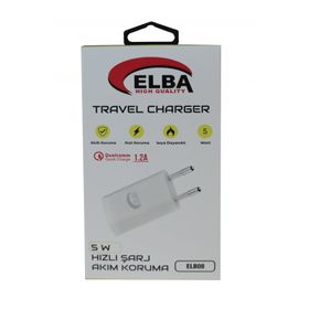 Elba ELB08 5W 1.2A Hızlı Şarj Akıllı Koruma USB Ev Şarj Kafası