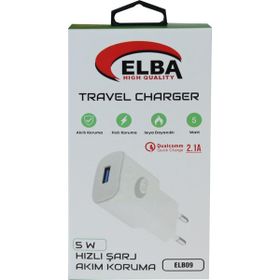 Elba ELB09 5W 2.1A Hızlı Şarj Akıllı Koruma Usb EV Şarj Kafası