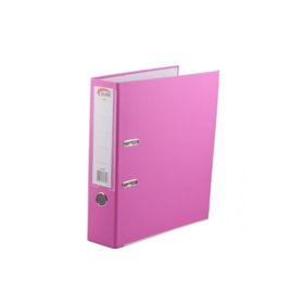Elba Geniş Plastik Pembe Büro Klasör
