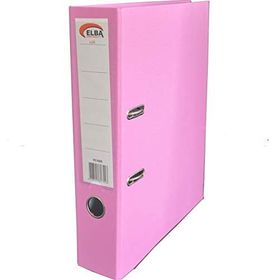Elba Geniş Plastik Pembe Büro Klasör