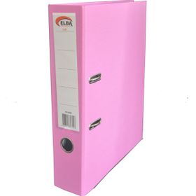 Elba Geniş Plastik Pembe Büro Klasör