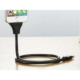 Elba MK66S Metal Micro Stand Kablo Siyah Android Telefon Tutucu