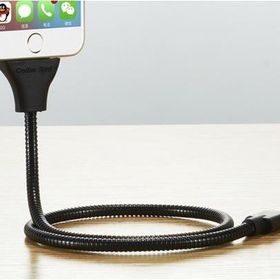 Elba MK66S Metal Micro Stand Kablo Siyah Android Telefon Tutucu